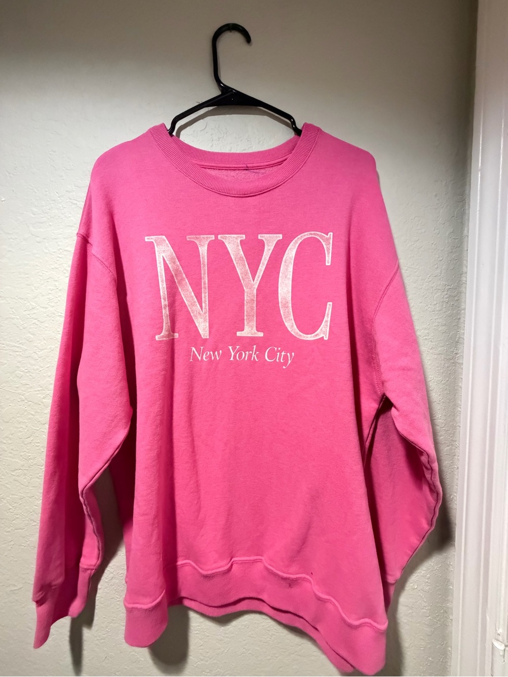 Hollister Pink NYC Graphic Sweatshirt